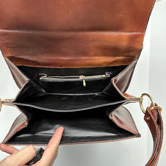 Vintage Tano of Madrid Leather + Velvet Tapestry Handbag/Shoulder Bag - Picture 5 of 10